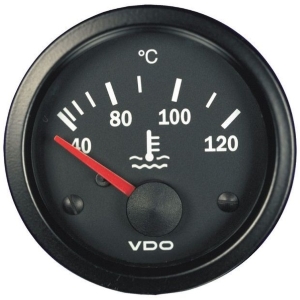 Manomètre température d'eau VDO Cockpit Vision Ø 52mm 40-120°C - Noir