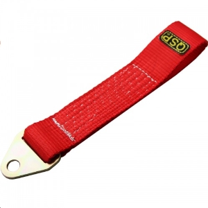 Sangle de remorquage renforcée QSP Fixe 30cm - Rouge