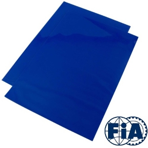 Bavettes universelles FIA 4mm (2pces) - Bleu