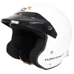Casque FIA Turn One Jet-RS 8859-2015 - Blanc