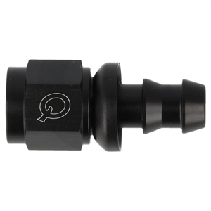 Raccord QSP Femelle droit D12 pour durite Push-On   -   Noir