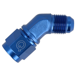 Adaptateur QSP Femelle/Mâle 45° D06   -   Bleu