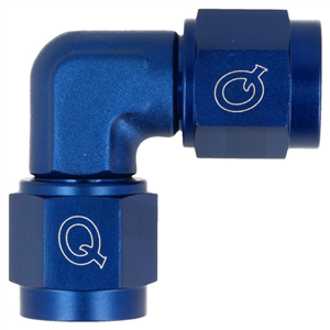 Adaptateur QSP Femelle/Femelle 90° D06   -   Bleu