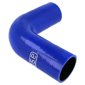 Durite silicone QSP coudée à 90° pour carburant/huile 51mm - Bleu