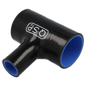 Durite silicone QSP en Té 55mm (Embout 25mm)   -   Noir