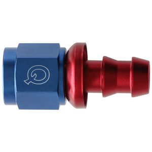 Raccord QSP Femelle droit D08 pour durite Push-On   -   Bleu