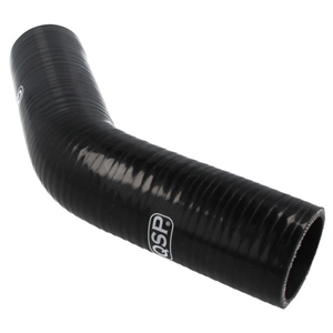 Durite silicone QSP coudée à 45° pour carburant/huile 51mm - Noir