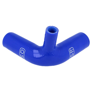 Durite silicone QSP coudée à 90° en Té (Embout 19mm)