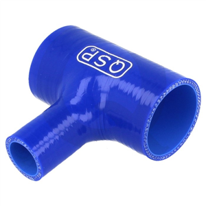 Durite silicone QSP en Té 55mm (Embout 25mm)   -   Bleu