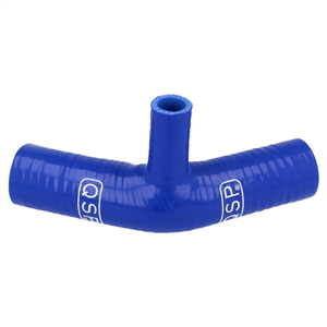 Durite silicone QSP coudée à 45° en Té (Embout 19mm)