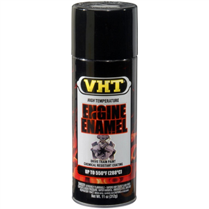 Spray peinture haute température VHT Engine Enamel - Noir satiné