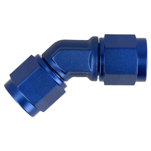 Adaptateur QSP Femelle/Femelle tournant 45° D06   -   Bleu