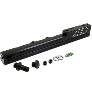 Rail de carburant gros volume AEM Serie-B - Noir