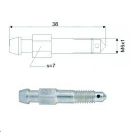 Purgeur M6 x 1   (L= 38mm)