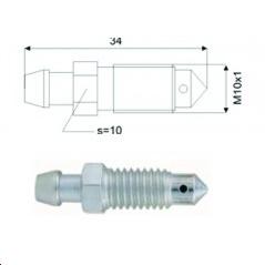 Purgeur M10 x 1   (L= 34mm)