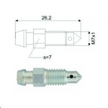 Purgeur M7 x 1   (L= 26,2mm)