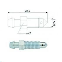 Purgeur M7 x 1   (L= 28,7mm)