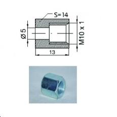 Raccord femelle M10 x 1   (Diam. Int= 5mm)