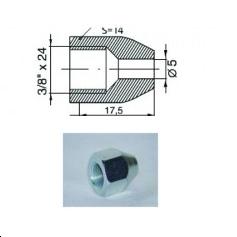 Raccord femelle 3/8''UNF   (Diam. Int= 5mm)