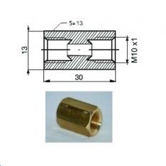 Connecteur femelle M10 x 1 concave