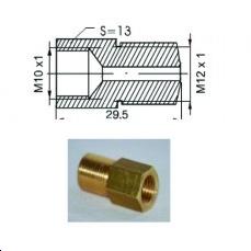 Raccord femelle M10x1 - Mâle M12x1