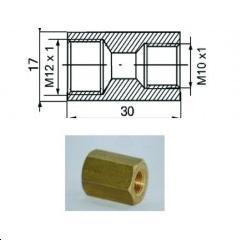 Connecteur femelle réduction M12x1 - M10x1 convexe