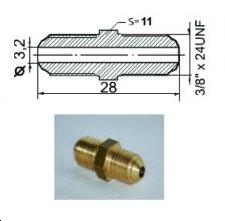 Connecteur mâle 3/8'' UNF convexe