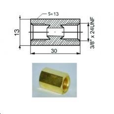 Connecteur femelle 3/8''UNF concave