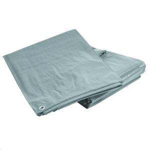 Bâche de sol 3x6m en polyéthylène 550 g/m² conforme FFSA - Gris