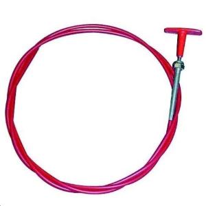 Tirette pour coupe-circuit/extincteur gainée 200cm - Rouge