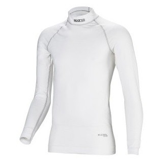 [SP001764MBO] T-Shirt manches longues FIA Sparco Shield RW-9 - Blanc